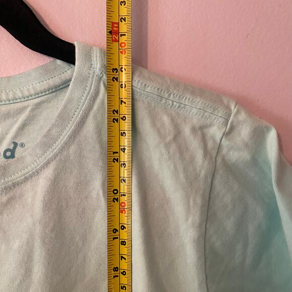 Life Is Good Blue Outdoors Short Sleeve T-Shirt Cotton Gorpcore Women's size XS - Picture 8 of 10